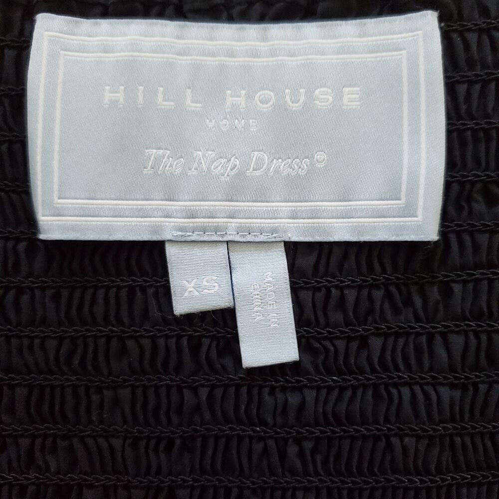 Hill House Home Black Mini 3/4 Sleeve Smocked Sleep Dress (XS) - Picture 3 of 5